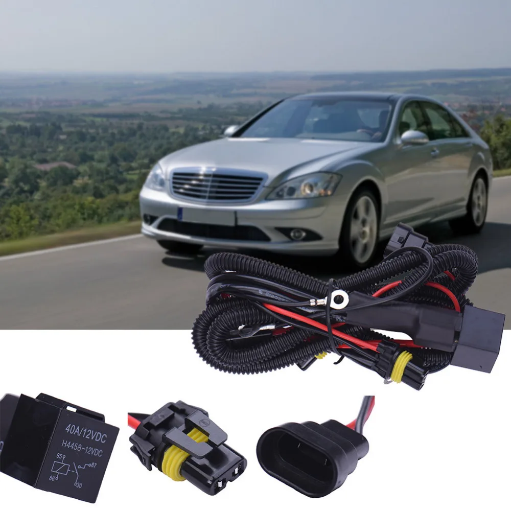 Мощность Кабельная линия 9006/HB4 ксеноновая лампа HID 12V 40A Удлинительный провод реле