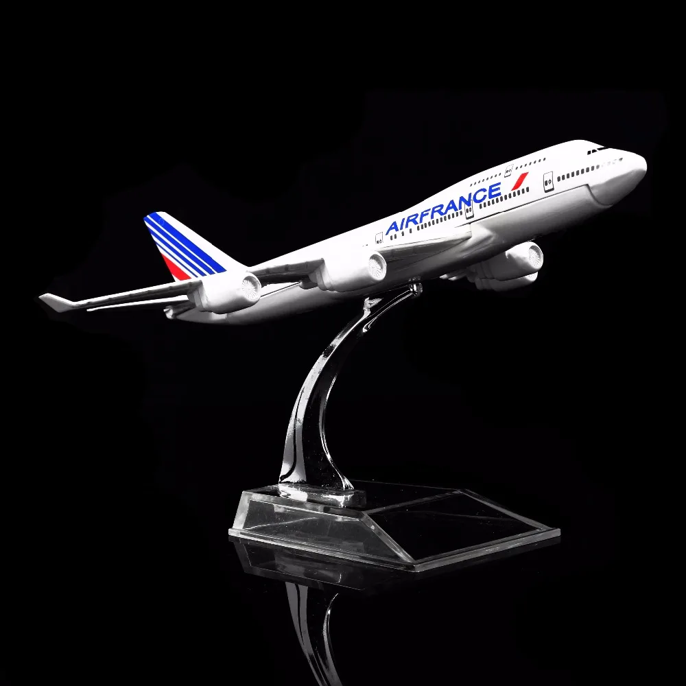 1: 400 16 см Франция Airlines Boeing 747 металлическая модель самолета украшение офиса