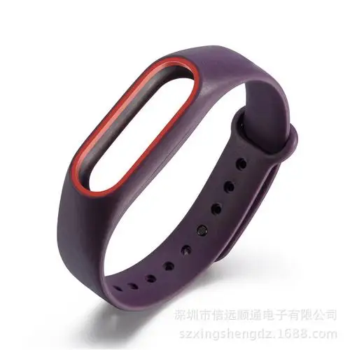 Темно-синий Сменный ремешок для Xiaomi Mi band 2, регулируемый браслет, мягкий силиконовый ремешок, умный Браслет, наручные часы TSLM1 - Цвет: Темно-синий