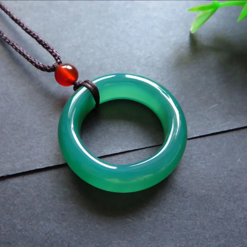 Подвеска из нефрита натуральный агат зеленый нефрит безопасная Пряжка подвеска