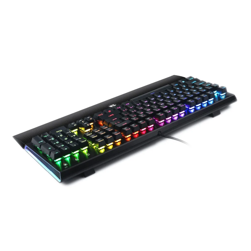 Redragon Новая Механическая игровая клавиатура синий переключатель RGB подсветка эргономичный дизайн для игрового набора k569 черный