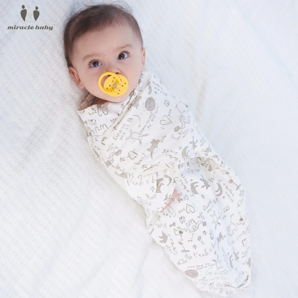 

Miracle Baby Cotton Diaper Swaddle Wrap Blanket Infant Parisarc Newborn Soft Envelope Sleeping Bag Sleepsack Swaddling Unisex