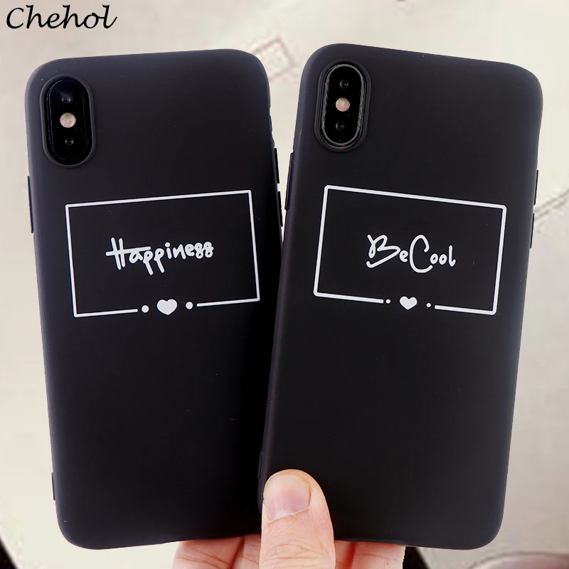 Модные чехлы для телефонов с буквенным принтом IPhone X XS MAX XR 6 S 7 8 Plus мягкий