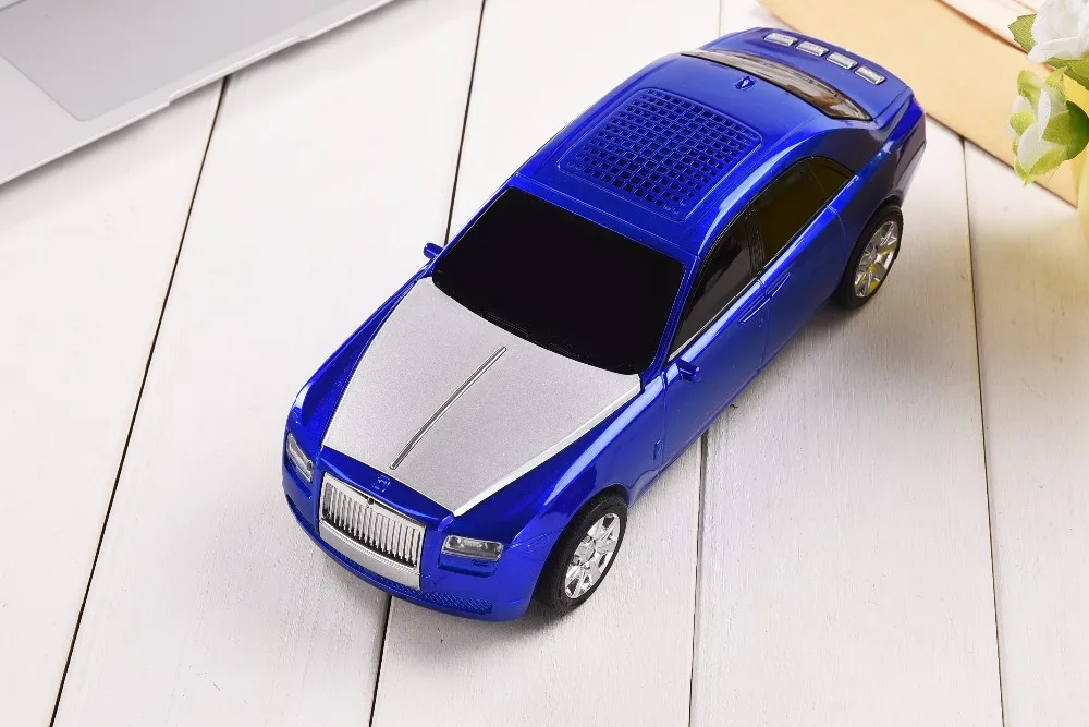 Модель автомобиля Портативный мини Беспроводной Динамик светодиодная вспышка