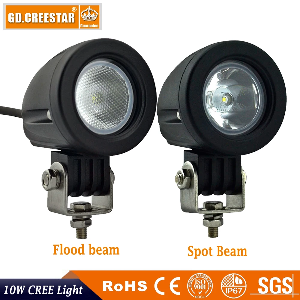 Светодиодный прожектор 10 Вт рабочий светильник 2 дюйма 12 В автомобильный