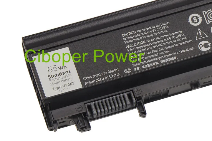 Оригинальный аккумулятор для ноутбука E5440 E5540 VJXMC VV0NF N5YH9 0K8HC 7W6K0 CXF66 FT6D9 65WH 6CELL|original