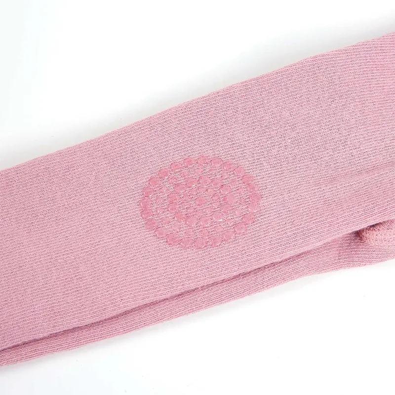 Противоскользящие колготки из чистого хлопка для мальчиков и девочек однотонные