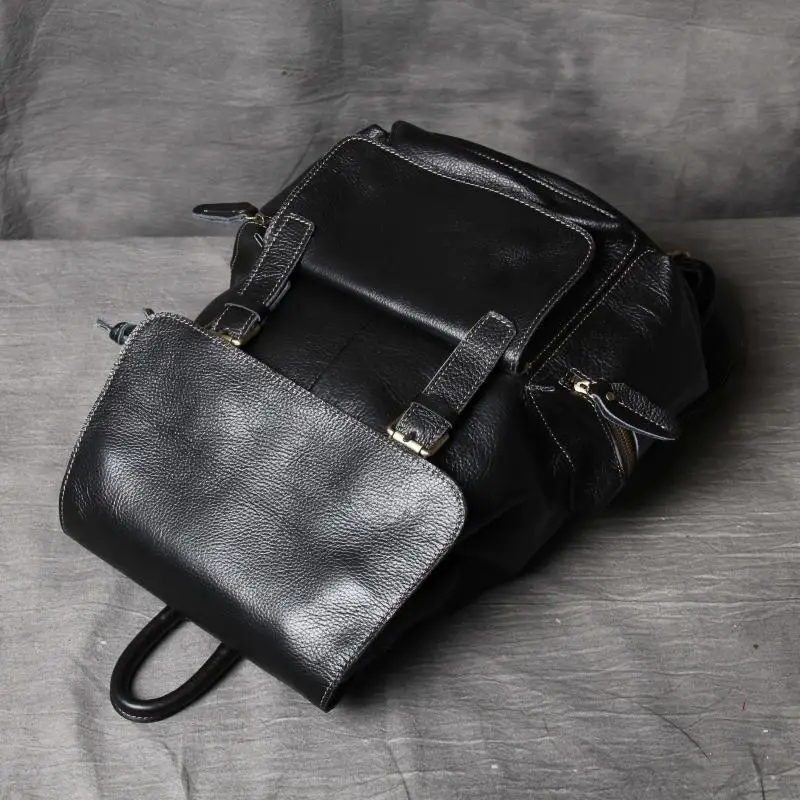 Рюкзак унисекс из мягкой натуральной кожи для мужчин и женщин|women backpack|women backpack