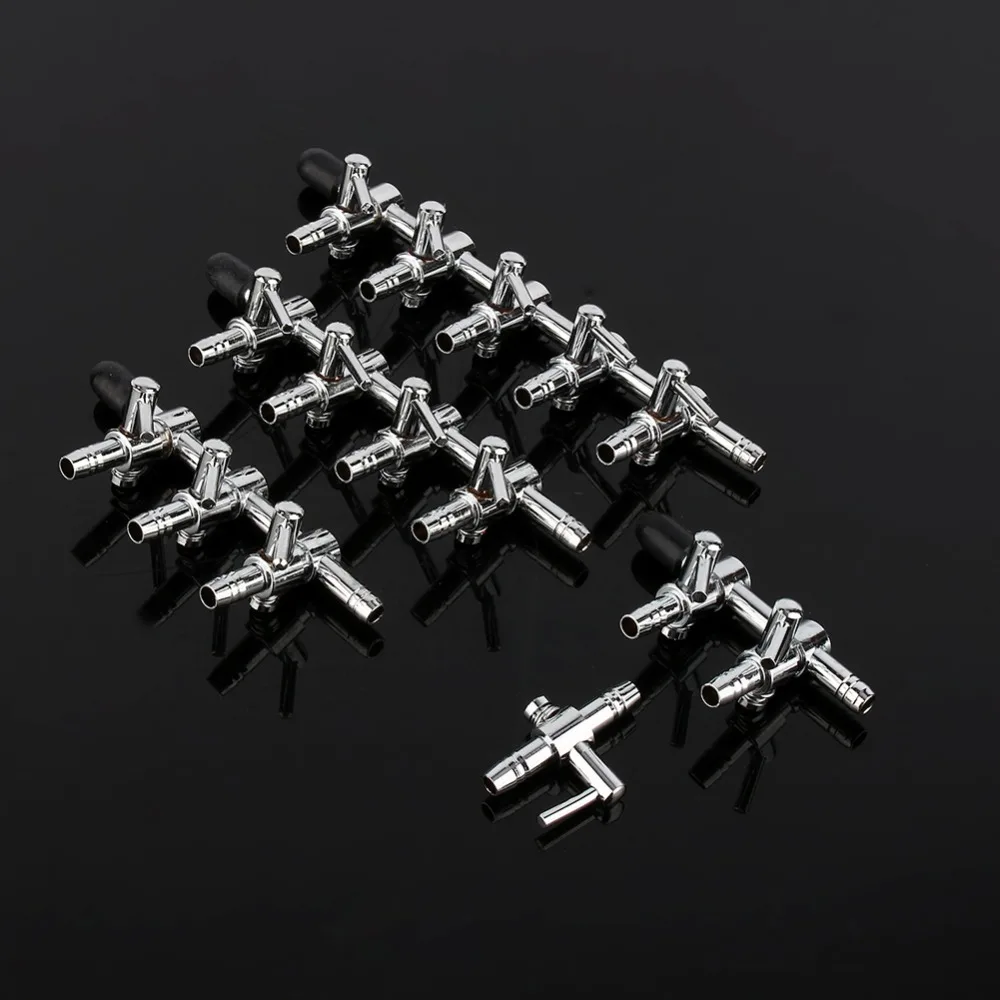 5 Ways Stainless Steel Aquarium Fish Tank Air Pump Splitter Distributor Flow Tube Pipeline Control Valve Aquaria Accessories | Дом и сад