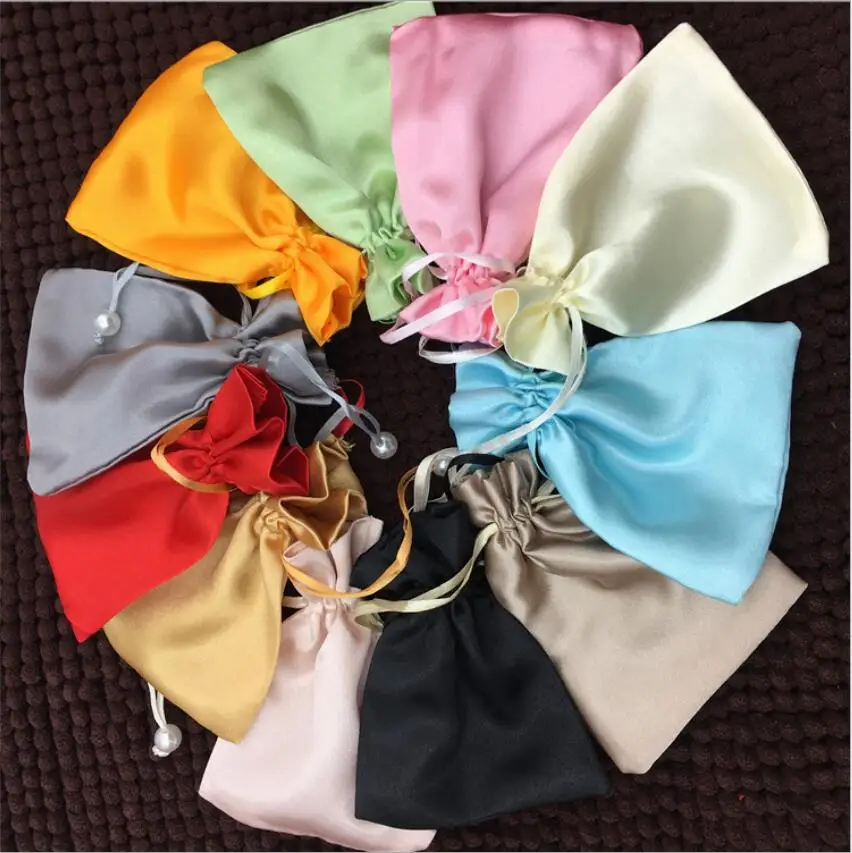 20 шт 9*12 см конфетный шоколадный атласный мешок для ювелирных изделий Свадебный