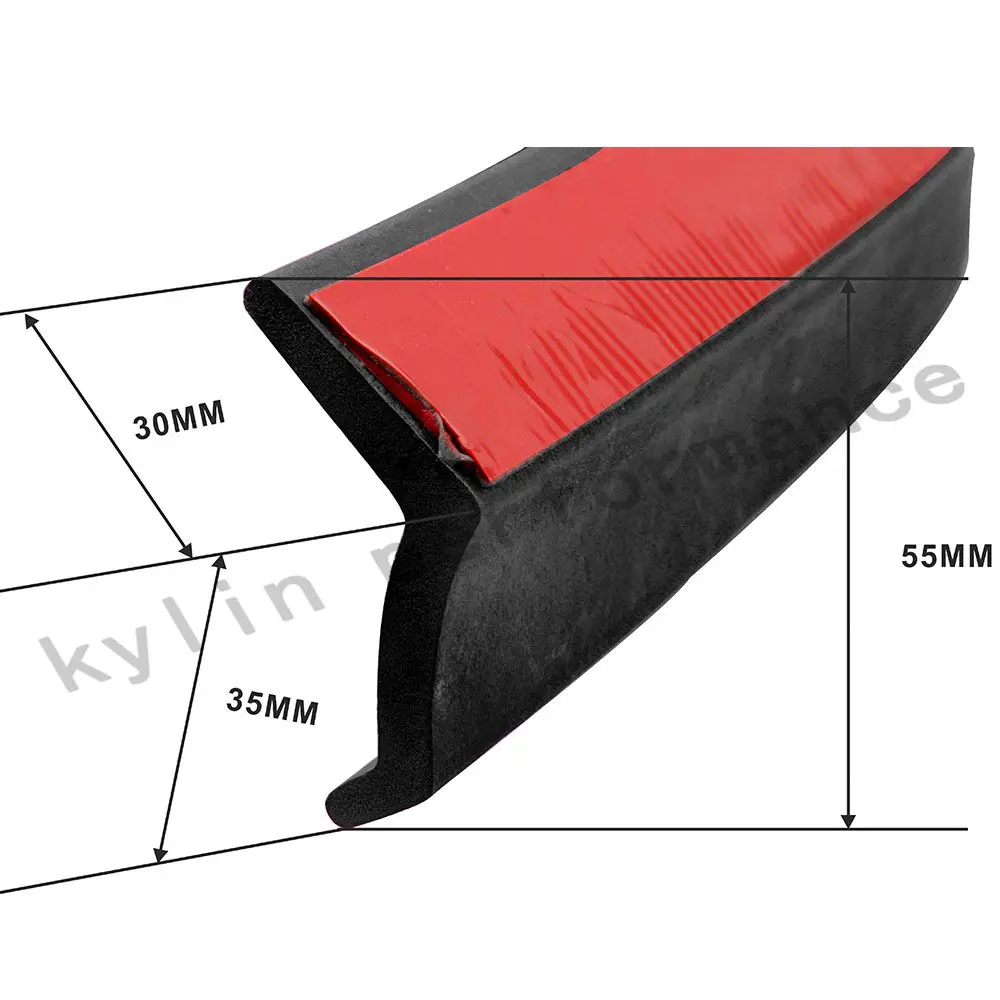 Kylin-мягкий Материал 2.5 м резина мягкая переднего бампера для губ комплект Splitter