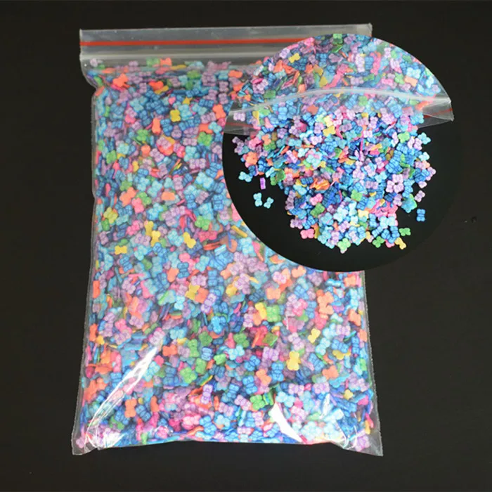 Bow 10000 шт./упак. 3D Ногтей Фрукты Fimo игровое тесто ломтиков из полимерной глины DIY Украшение нарезать улыбка перо для ногтей Стикеры ногтей ювелирное изделие, опт - Цвет: Bow