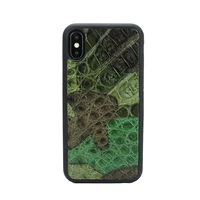 luxury customized genuine alligator leather men phone case for iphone x xs max 7 8 plus11 12 13 pro max protective cover