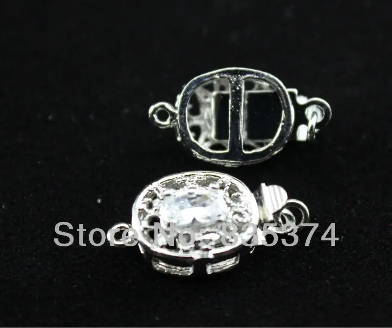 Free shipping!!!Brass Box Clasp High quality Imitation Rhodium plated single-strand nickel lead &amp cadmium free 10x17mm | Украшения и