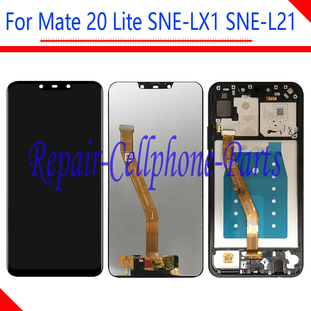 ЖК-дисплей с сенсорным экраном и дигитайзером в сборе + рамка для Huawei Mate 20 Lite SNE-LX1