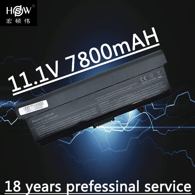Аккумулятор HSW для ноутбука dell Inspiron 7800 1525 1526 1545 Vostro 500 0D608H 0GW252 0F972N 312-1546 J414N K450N 0940 мАч
