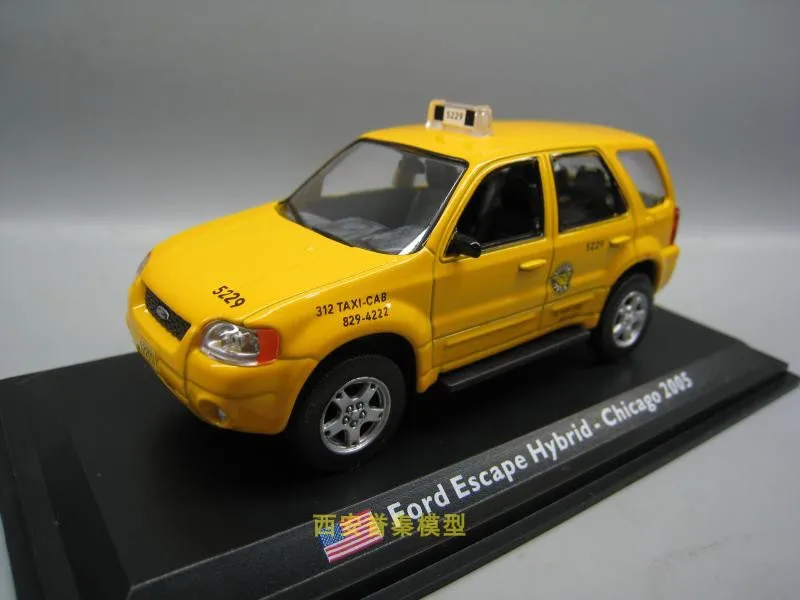 LEO масштаб 1/43 США FORD ESCAPE HYBRID Chicago 2005 такси литая металлическая модель автомобиля