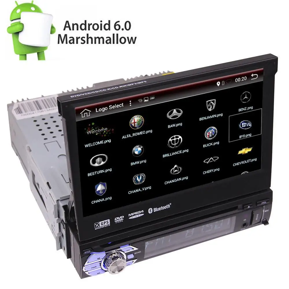 IN DASH 7 &quotфлип out ANDROID 6 0 Автомобильный DVD/MP3 автомобильный стерео приемник wifi dvd