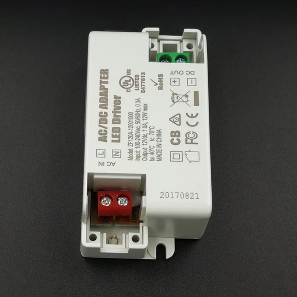 2 шт. ZF120A-12001000 100-240 в 1a 12 Вт Трансформаторы освещения с постоянным напряжением