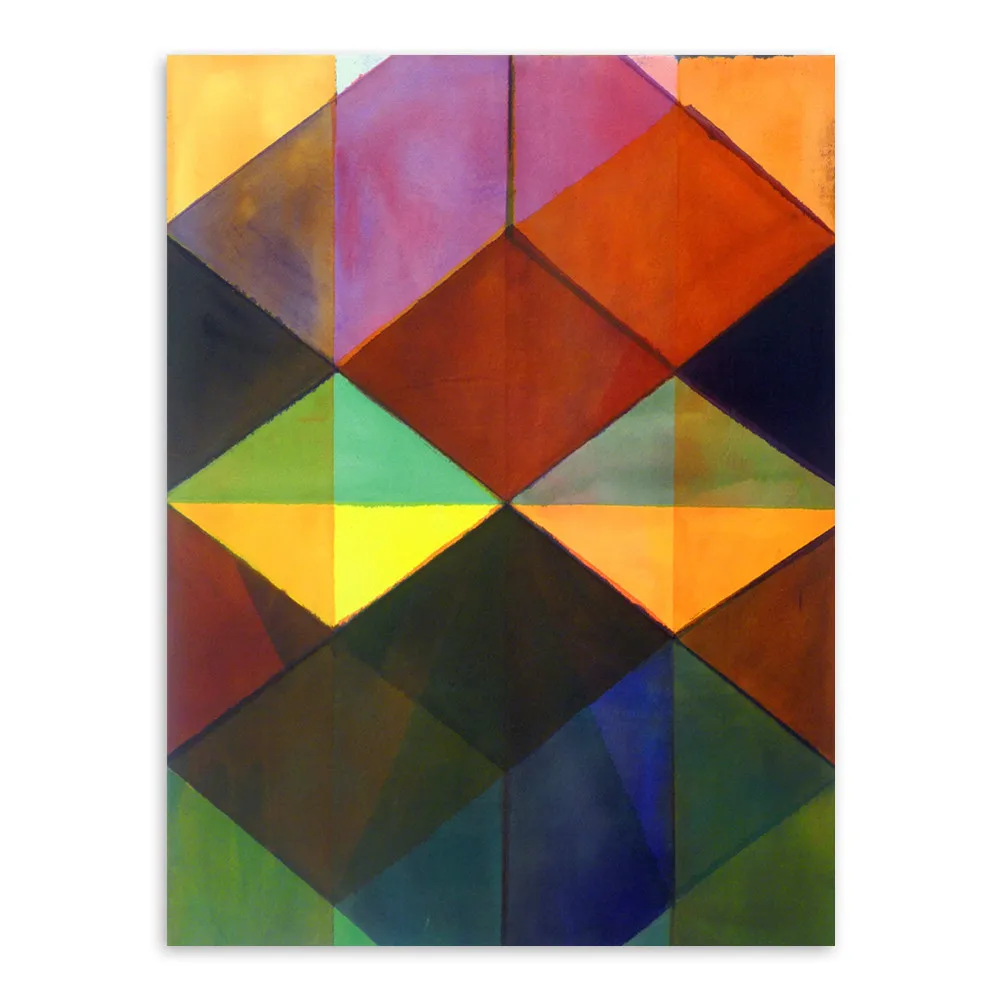 Геометрические абстрактные цвета плакаты и принты настенные картины для