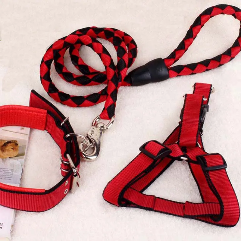 High Quality Puppy Pet Dog Set Accessories Nylon Durable Cat Collar Harness Leash Apparels for Small Chihuahua Dogs 10E | Дом и сад