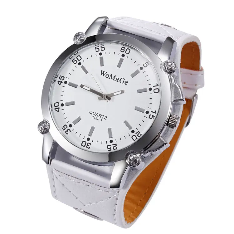2014 New Fashion Casual Watches Quartz Wrist Watch Leather Strap Brand Men Women Analog Big Dail Clock Top Quality Relogio | Наручные
