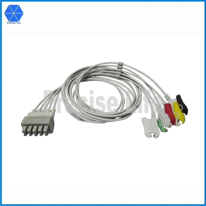 Совместимый с Dash 414556-004 ЭКГ leadwire ЭКГ-кабель многоканальный набор зажимом 1 3 м IEC 5