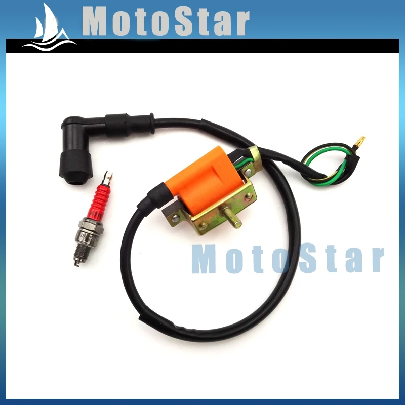 Гоночная катушка зажигания + Свеча A7TC для двигателя 50cc 70cc 90cc 110cc китайская Lifan Zongshen