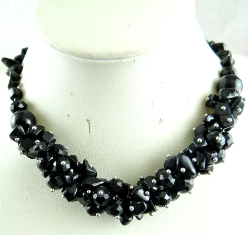 Black Onyx Натуральный Камень Бирюза кварц Кристалл Опал lapis тигровый глаз кулон для diy ювелирных изделий ожерелье аксессуары A10 - Окраска металла: Black Onyx