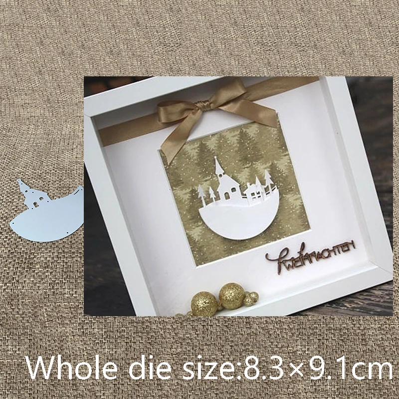 

XLDesign Craft Metal Cutting Die cut dies house semicircle decoration scrapbook Album Paper Card Craft Embossing die