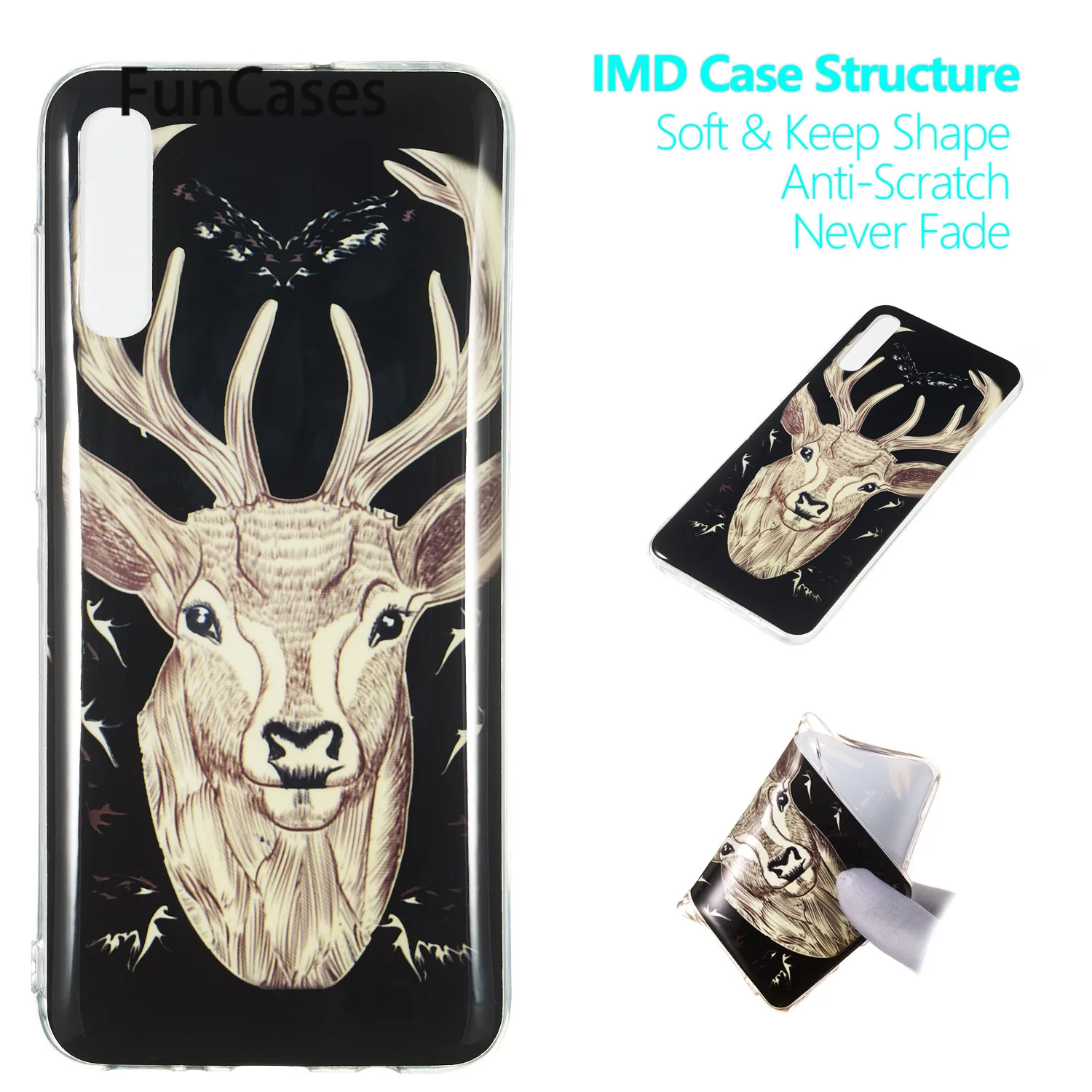 Animal Soft Silicone Cases For cover Samsung A70 Capa Phone Cover sFor Galaxy cellular Mobile Case | Мобильные телефоны и