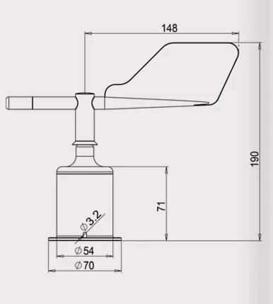 Три чашки направление ветра и датчик скорости ветра/anemorumbometer(RS485/232,4-20mA/0-5 в) скорость ветра преобразователя+ ветер датчиков