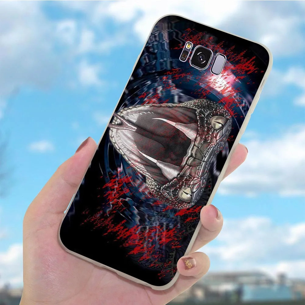 Мягкий ТПУ чехол для телефона Samsung Galaxy A7 Череп Змея A8 A3 A6 Plus A5 A9 A10 A20 A30 A40 A50 A71