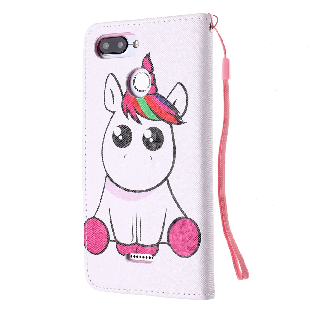 Etui Redmi 6 6A 5 5A 4A 4X5 Plus чехол с рисунком панды единорога задняя крышка для Xiaomi Note 4X6