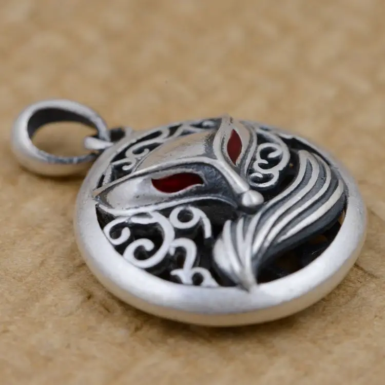 Серебряная подвеска S990 из стерлингового серебра с лисой оптовая продажа