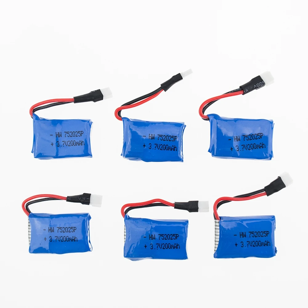 3.7V 200mAh Drone Rechargeable Li-polymre Batterie 752025 P Pour RC Syma X4 X11 X13 Avions | Игрушки и хобби