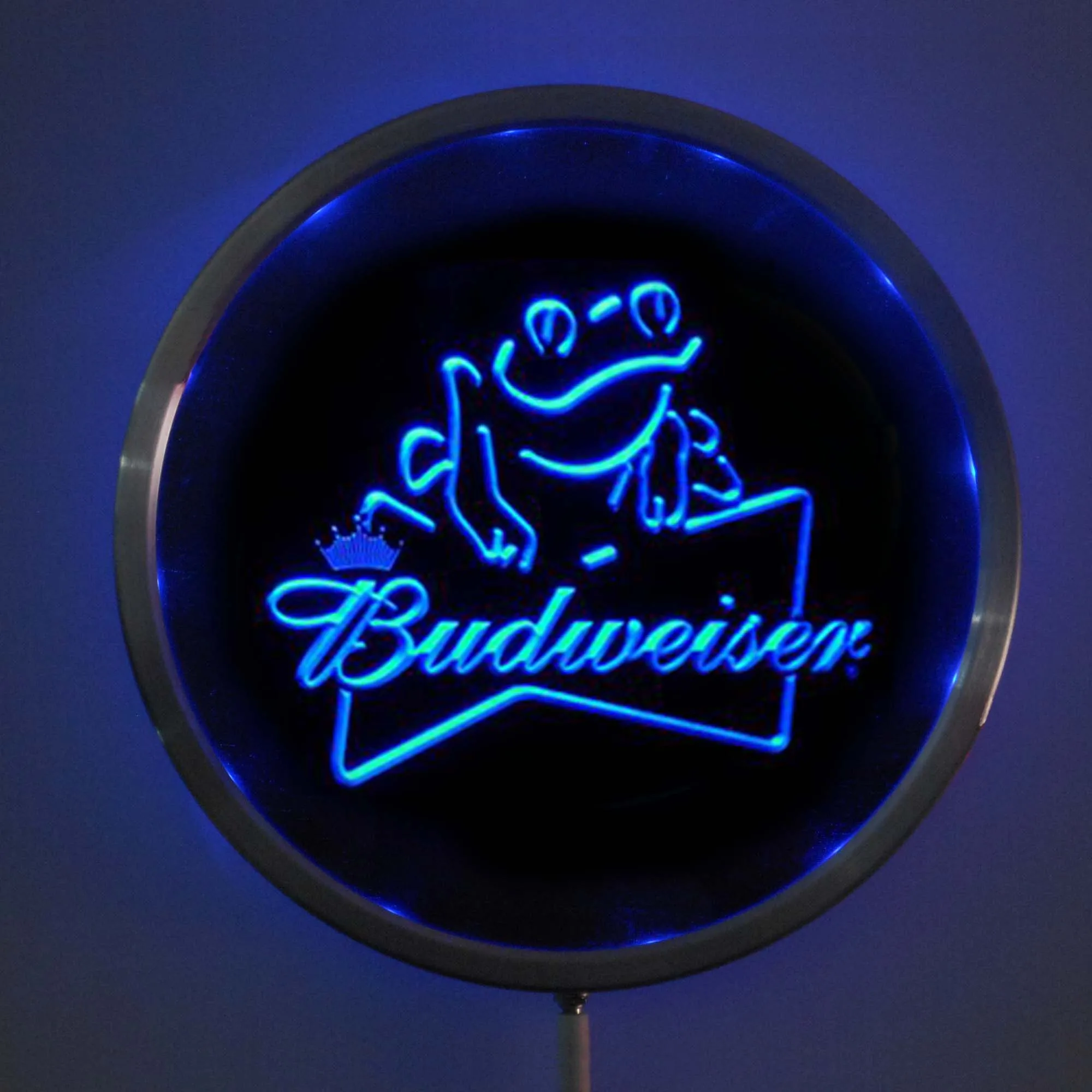Rs-a0032 лягушка Budweiser пивные светодиодсветодиодный Неоновые Круглые вывески 25 см/10
