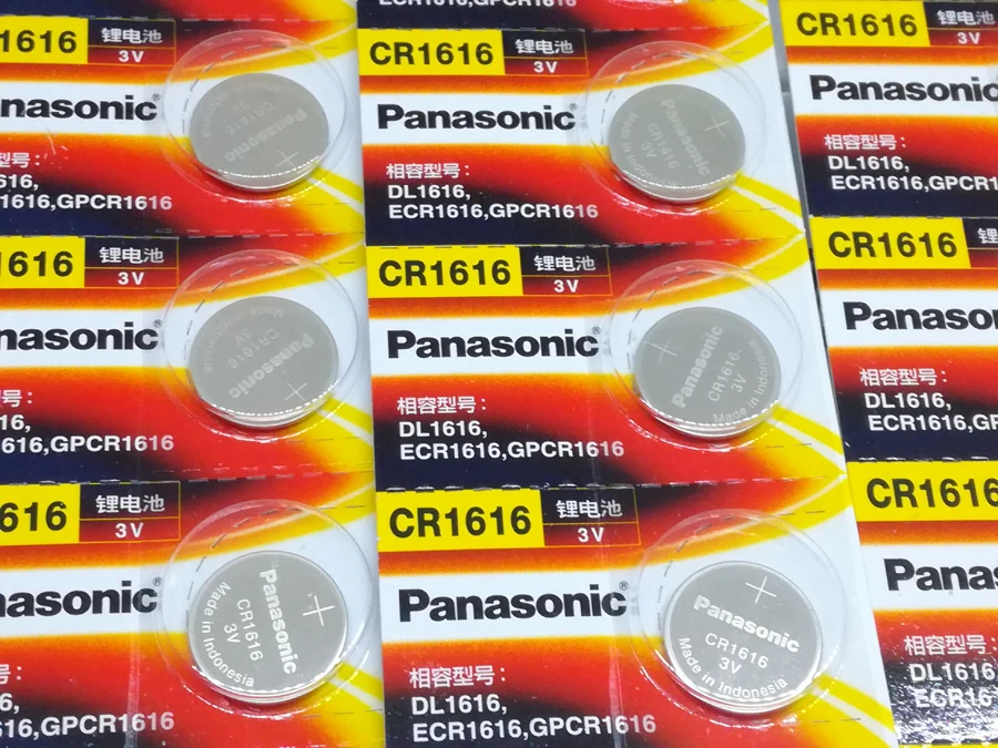 

30pcs/lot New Original Panasonic CR1616 Button Cell Coin Batteries CR 1616 Car Remote Control Electric Alarm 3V Lithium Battery