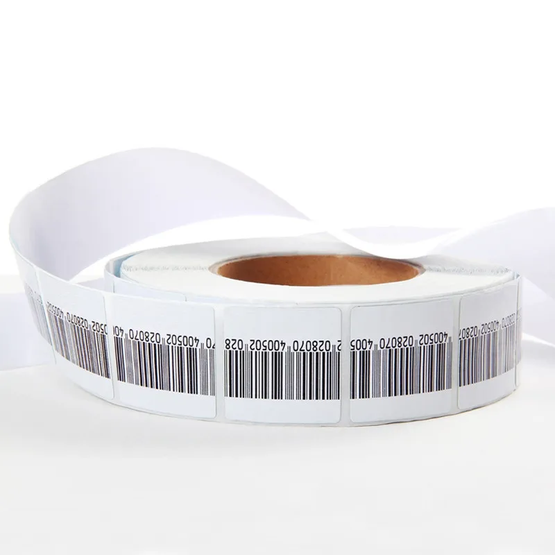 Eas rf 8.2mhz soft label 4*4cm rf barcode label for anti-theft Supermarket enlarge