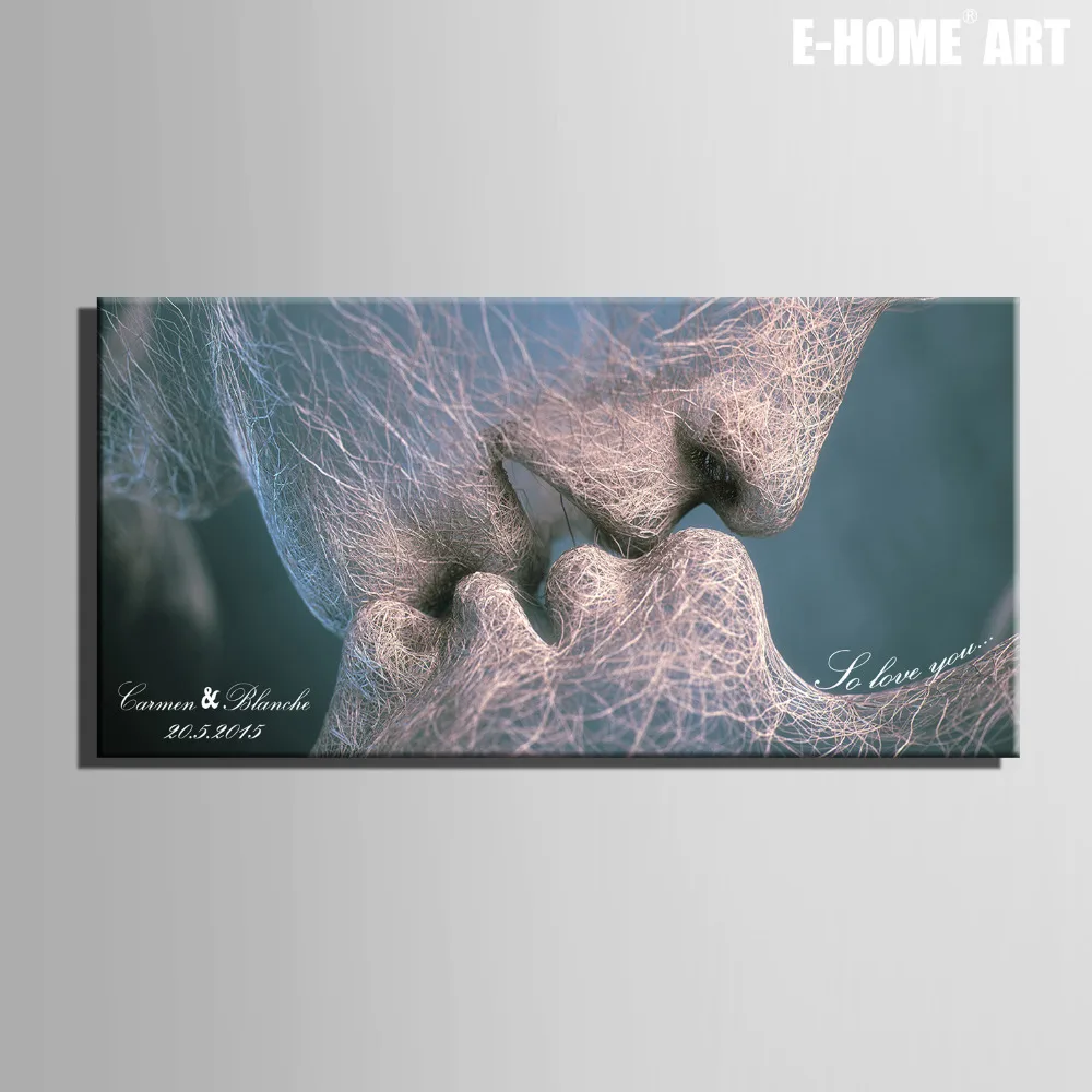 Подарок для вечеринки сделай сам Свадебный холст доска подписи картина-поцелуй