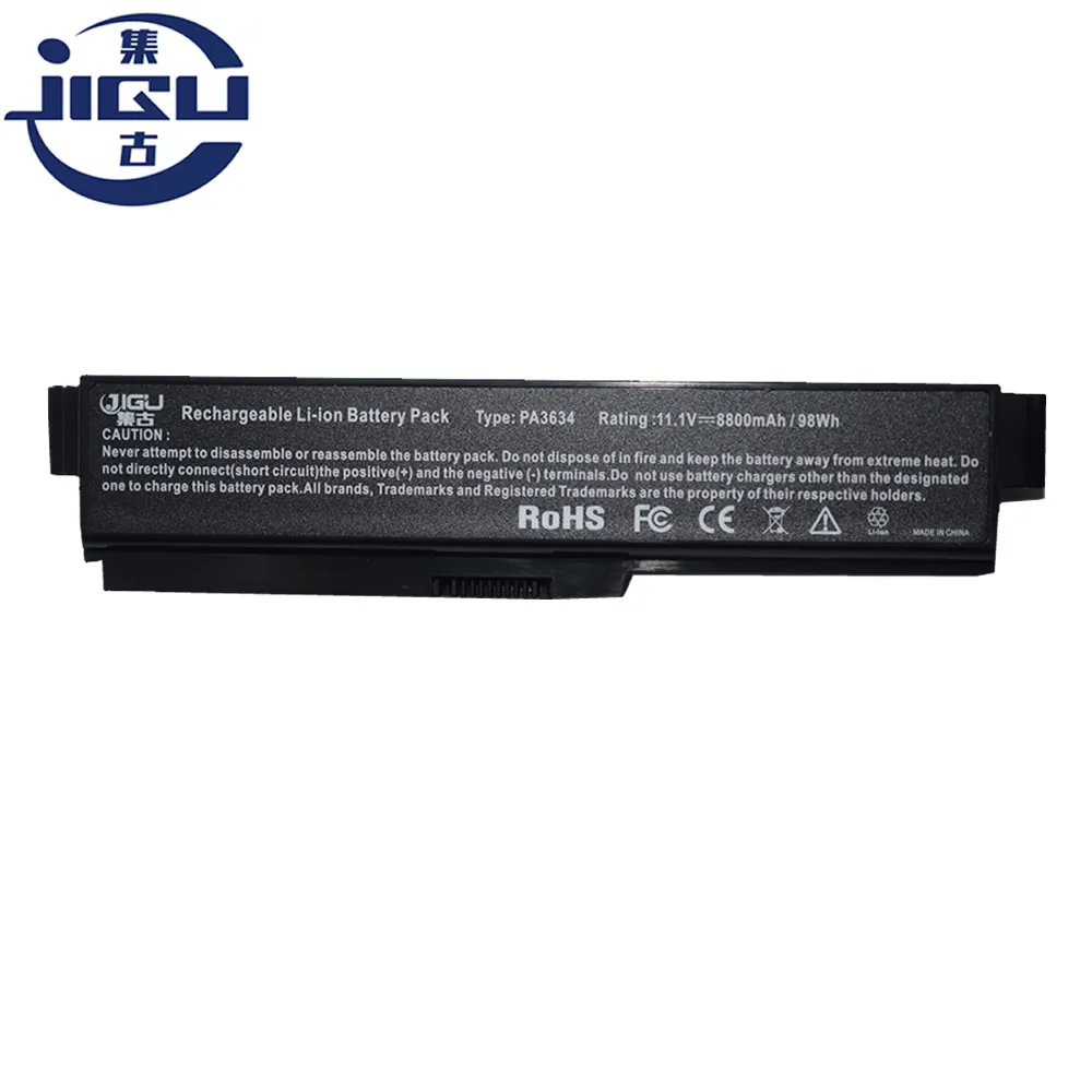 JIGU 11 1 В Аккумулятор для ноутбука Toshiba спутникового L655 L640D L645D T110 T110D T115 T130 T135 12