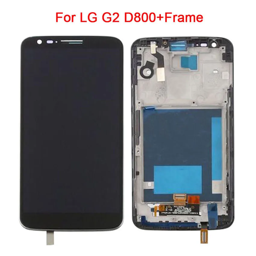 Замена ЖК дисплея для LG G2 D800 дисплей кодирующий преобразователь сенсорного