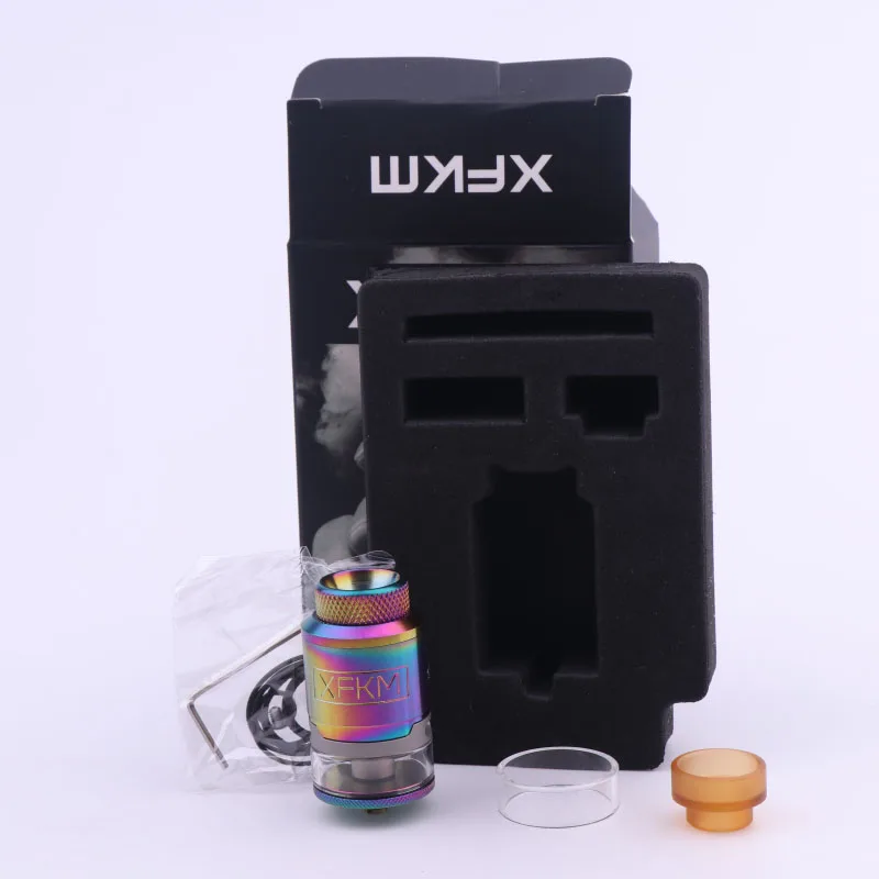 Новый XFKM 24 мм RDTA DIY двойные катушки 3 мл Большой Емкости Распылитель 510 Резьбовая