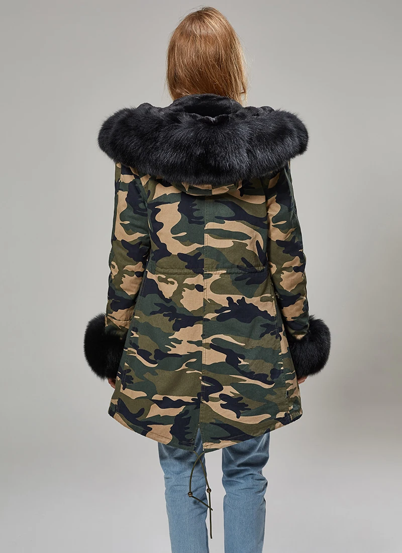MAOMAOKONG камуфляжная зимняя куртка женская верхняя одежда толстые парки