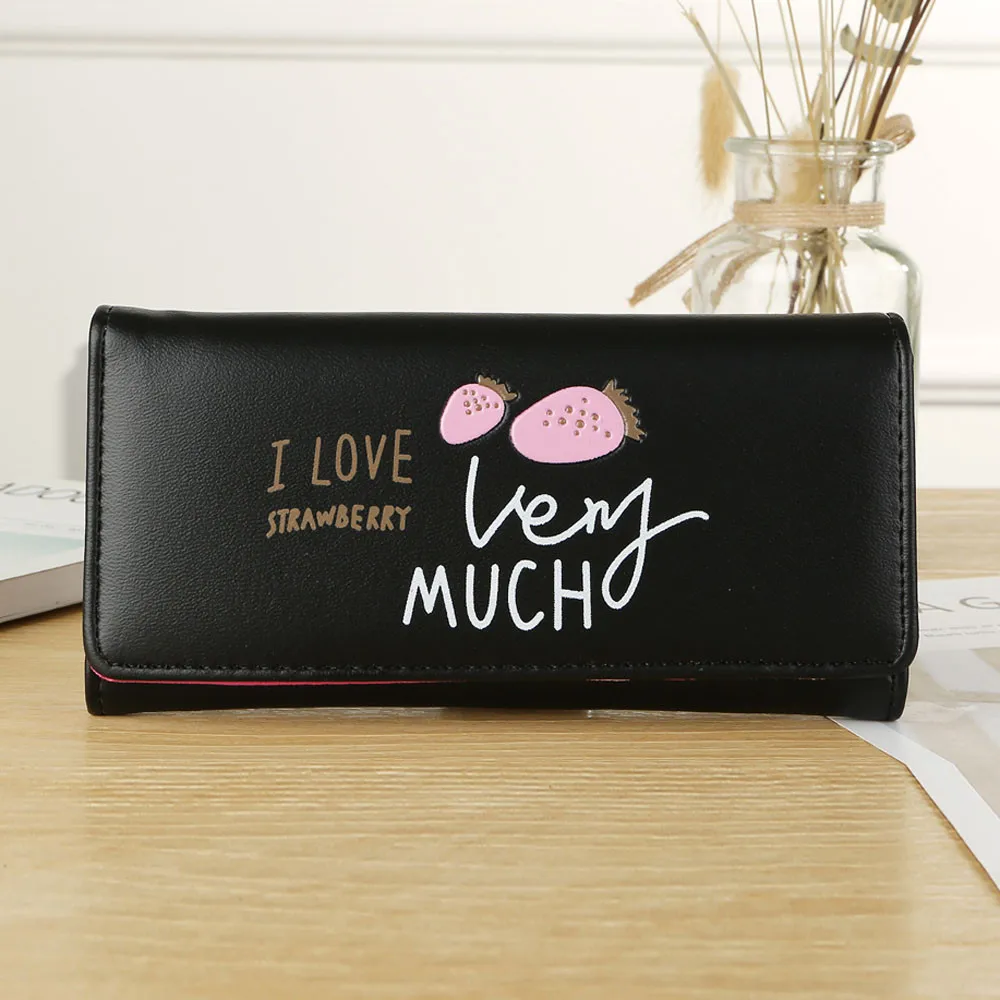 Длинный кошелек из искусственной кожи с буквенным принтом женский простой ретро