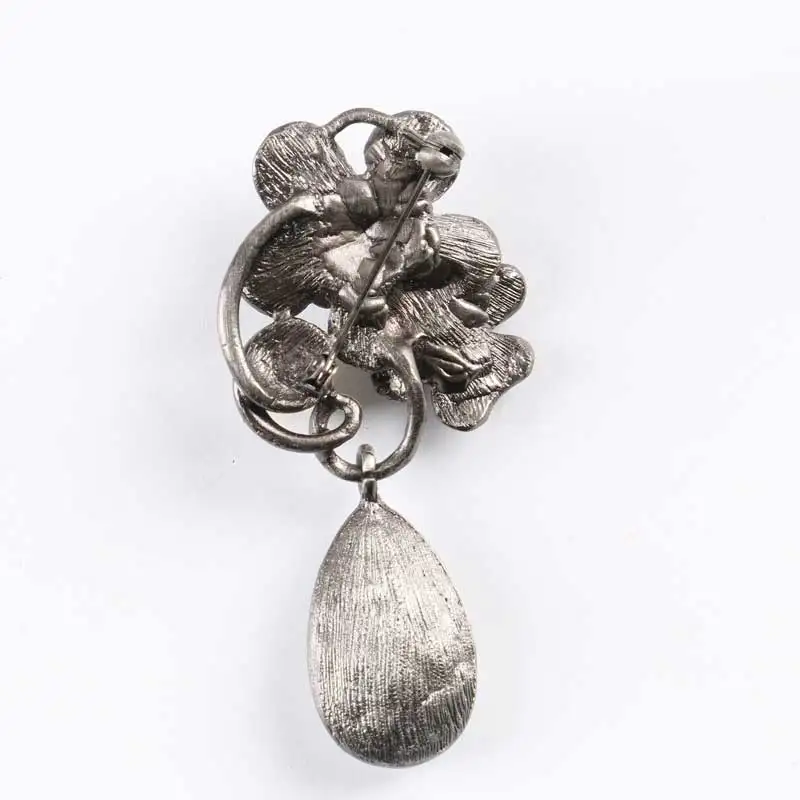 Винтажные кристаллические жемчужины бриллиантовые булавки в форме капли воды