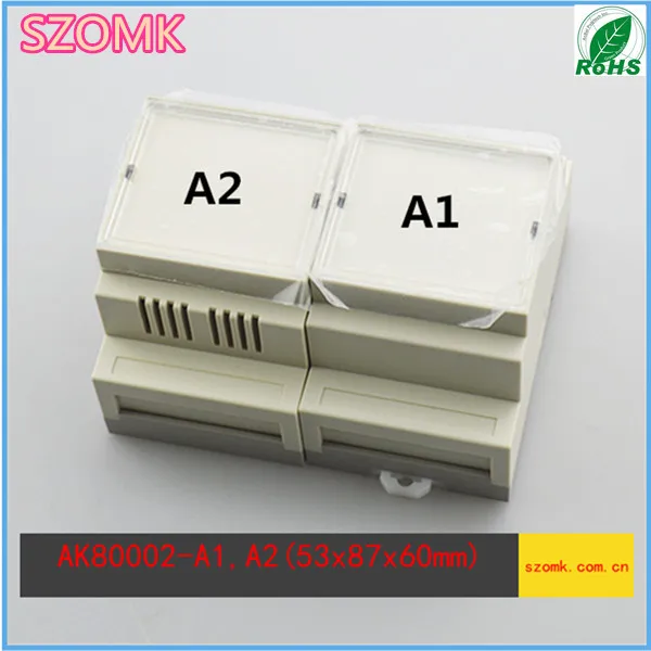 Пластиковый корпус проект коробка Электро Шокер (4 шт.) 53*87*60 мм din rail пластиковый