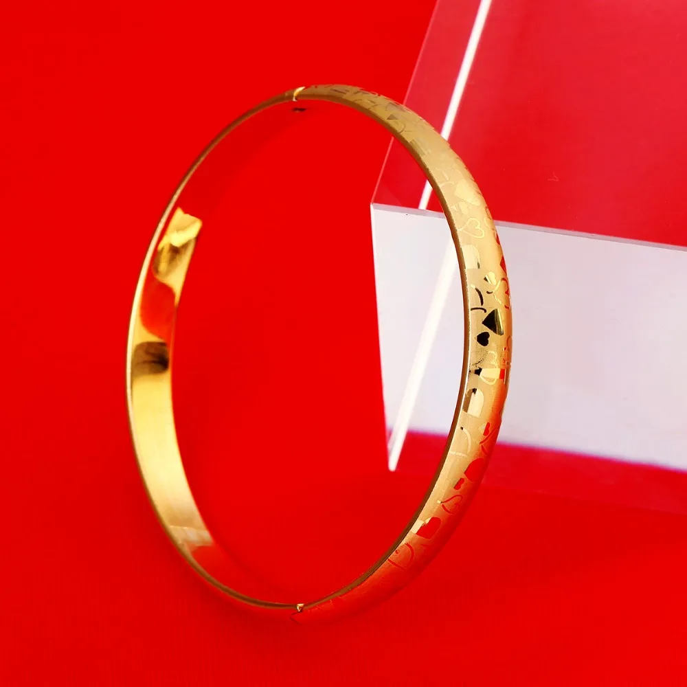 Новый любовь Золотой шарм в форме сердца браслет для женщин Винтажный