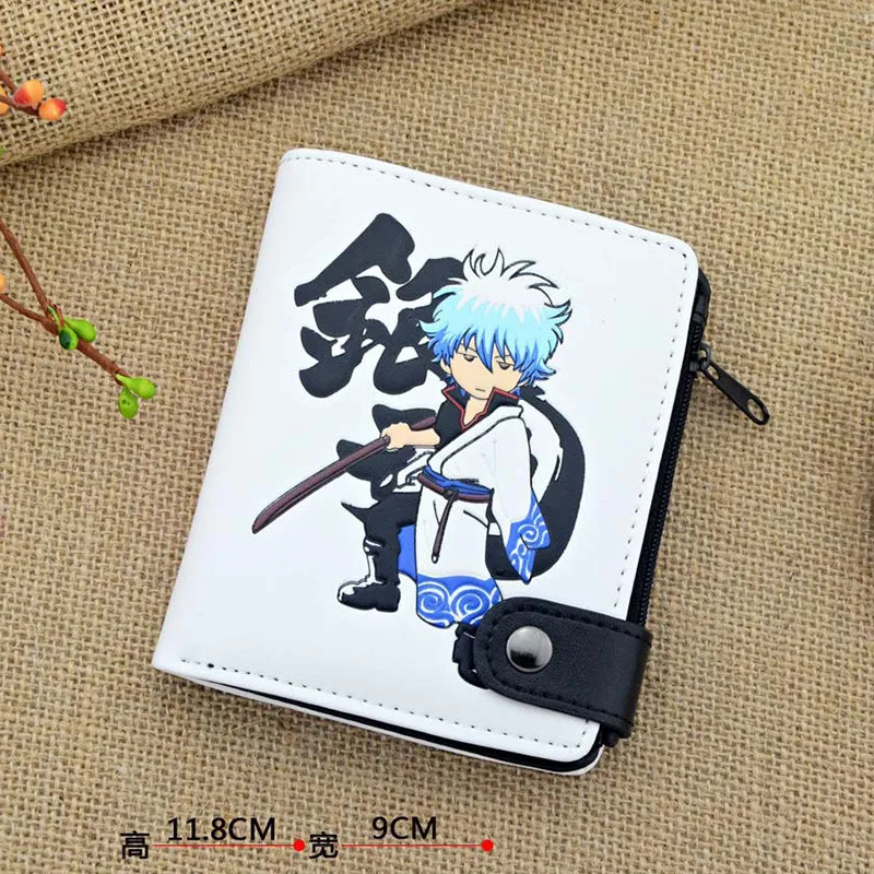 Gintama костюм Саката гинтоки мужские ПУ кошельки брендовые Новые Роскошные