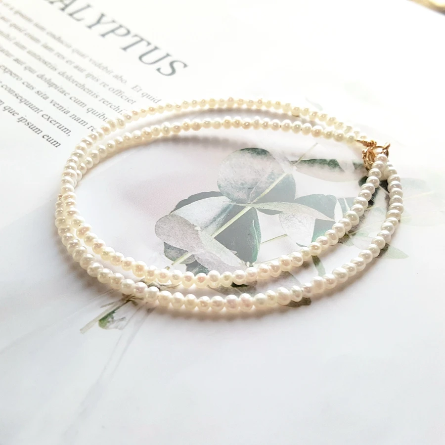 

Цепочка женская из серебра 925 пробы, с пресноводным жемчугом